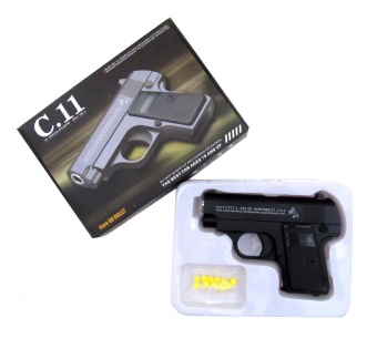 Игрушка пистолет с железным корпусом "C 11"