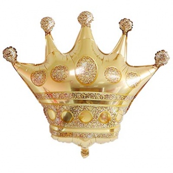 Шар фигура "Корона золотая".
