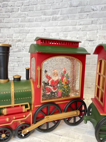 Новогодний Фонарь "Поезд Деда Мороза".